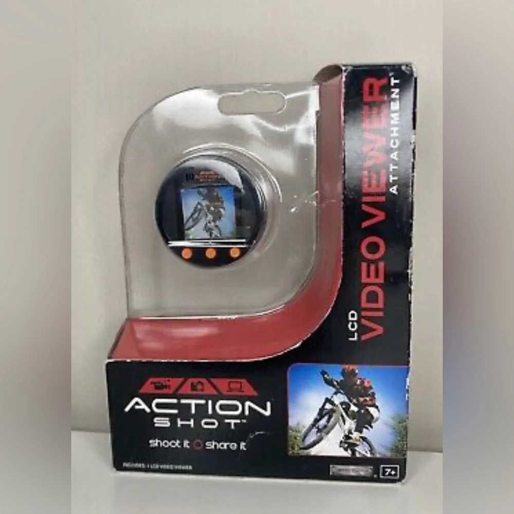 NWT NIB Jakks Pacific Action Shot Digital Video Camera & LCD Viewer Attach Set
